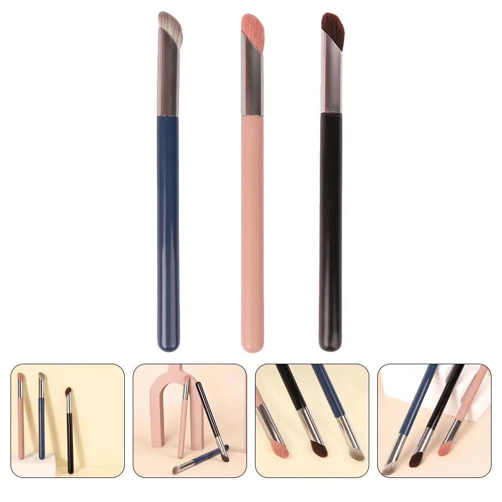 

Finger Shaped Concealer Makeup Brush Blending Eyeshadow Eyebrows Angled Mini Brushes Artificial Fiber Heads Gentle