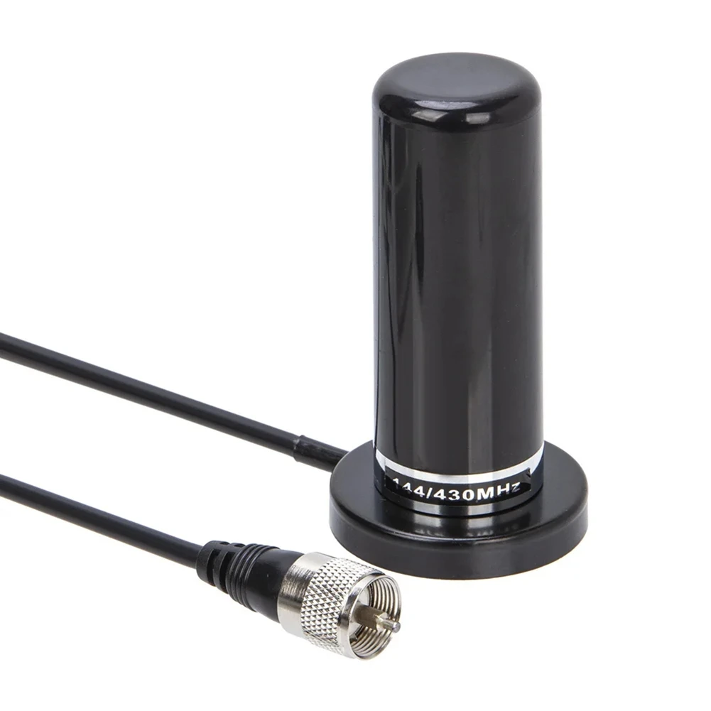 HH-N2RS Mini UV Dual Section Car Radio Walkie Talkie PL259 Antenna with 5 Meters RG58 Coaxial Extension Magnetic Base