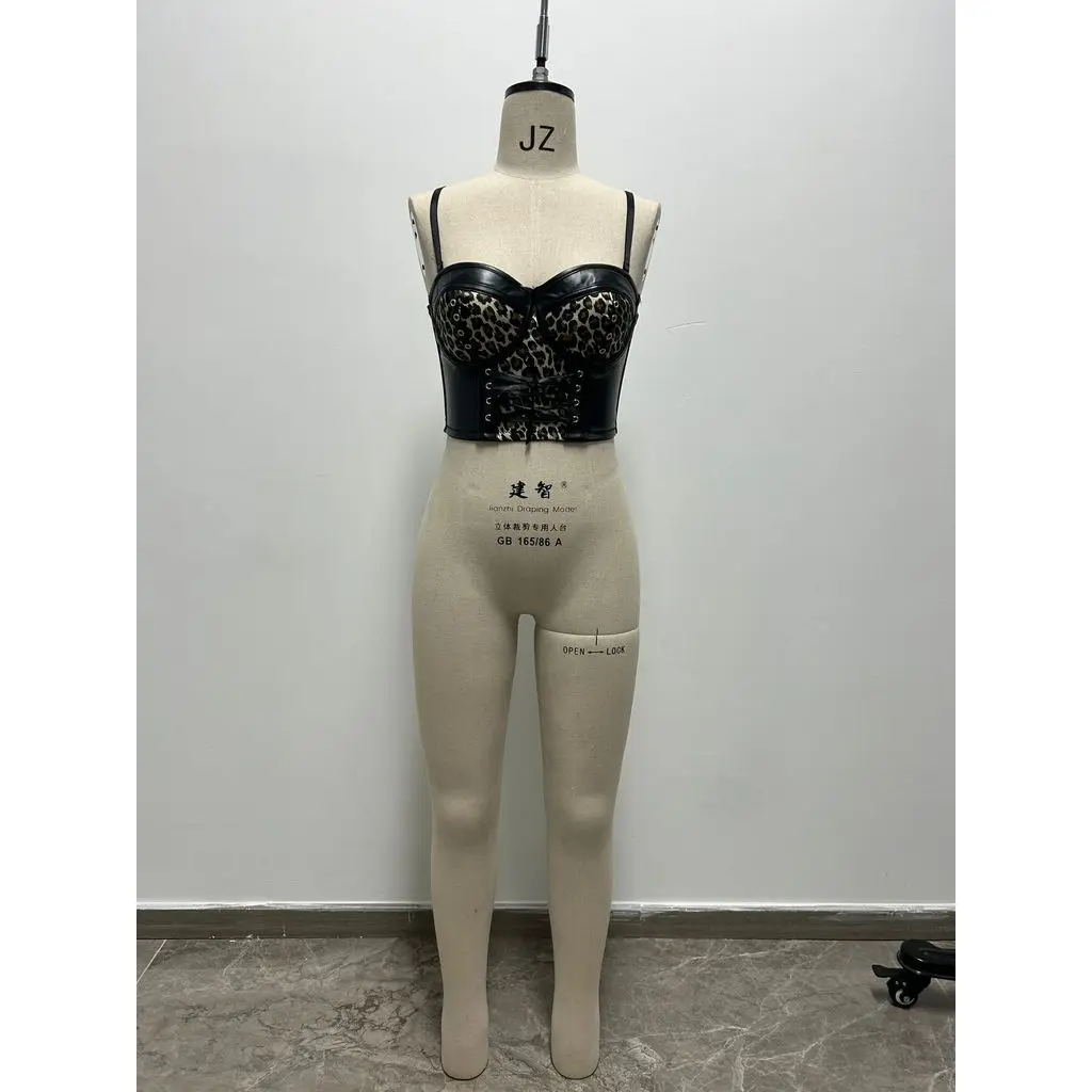 Sexy Lingerie Uniform with Riveted Flash Belt - Nightclub Performance Wear