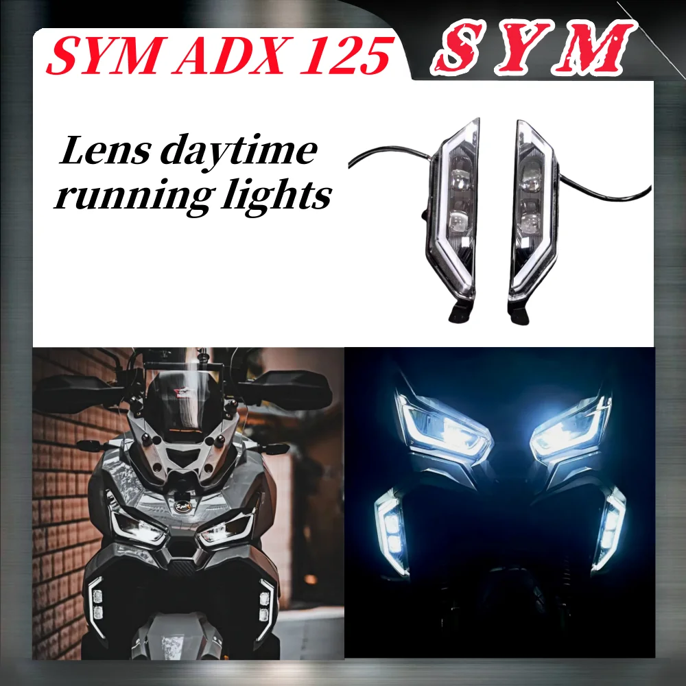 For Sym Adx 125 Adx125 Motorcycle Day Running Lights Retrofit Four Lens Running Lights Fog Lights Lift Lighting Accessories