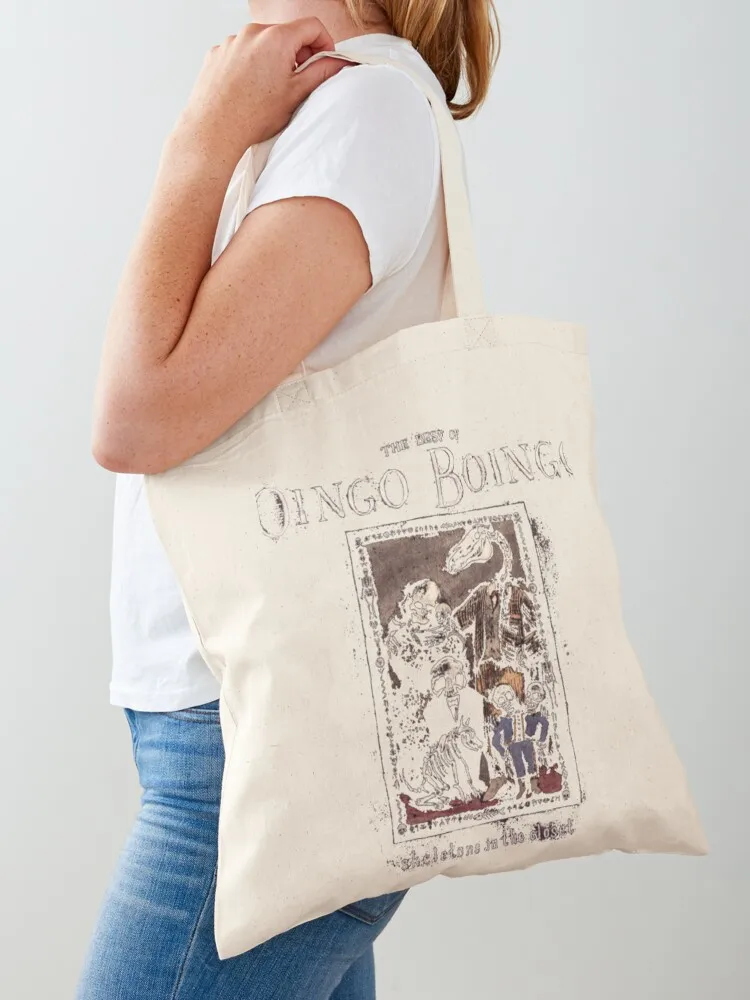 

The Best of Oingo Boingo T-Shirt Tote Bag Shopping bags custom canvas bag canvas tote shopper bags for women