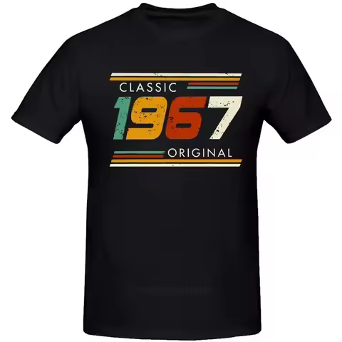 fashion manga 1967 Original Vintage 57th Birthday Gifts 57 Year Old T Shirts Summer Christmas Party Cotton Retro Gift Idea