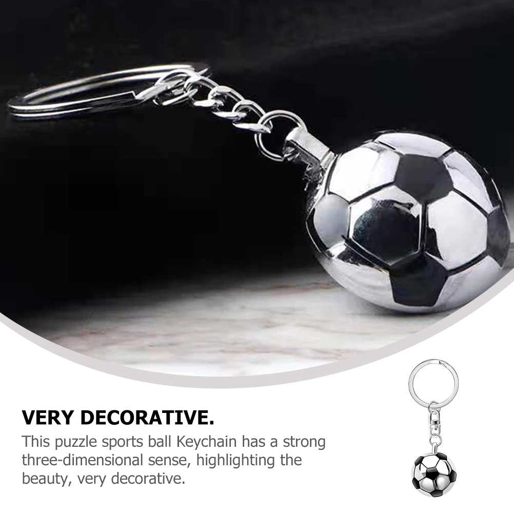 

Sports Ball Metal Ring Multi Keychain function Keepsakes Keychains Bag Pendant Lightweight Durable Team Sports