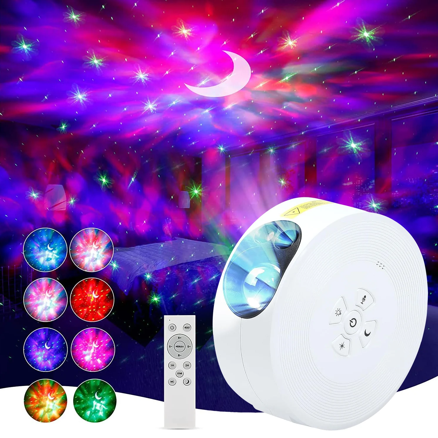 

Northern Light Galaxy Projector Aurora Stars Night Light Laser Bluetooth Music Projection Lamp Kids Bedroom Decor Birthday Gift