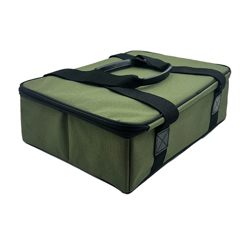 Storage Bag Oxford Cloth Outdoor Camping Portable Multifunctional Picnic Cookware Storage Bag 37X27x12cm