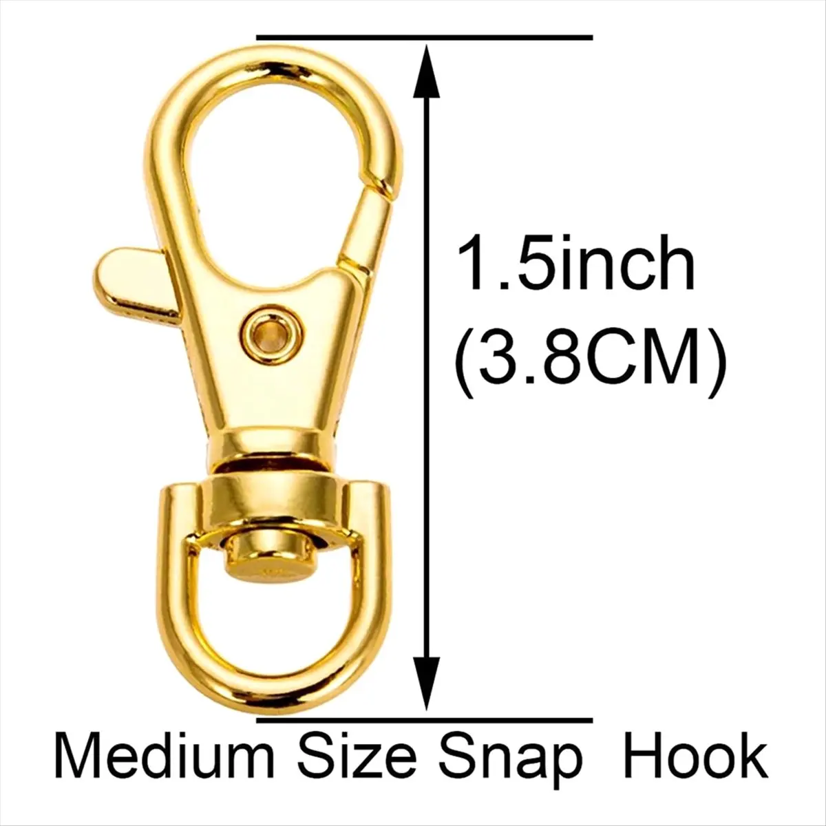 【Clearance Sale】10Set Swivel Clasps Lanyard Snap Hook with Key Ring Clip Lanyard Lobster Claw Clasp Key Chain Rings for Crafts