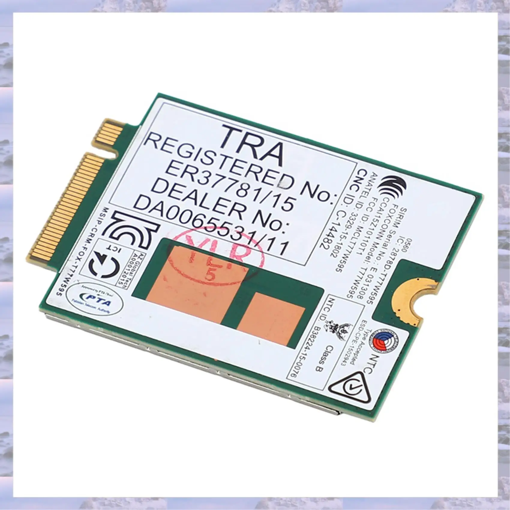 N75R-2X Lt4120 X5 LTE T77W595 796928-001 4G WWAN M.2 150Mbps LTE módem para HP Elite X2 840 850 G3 640 650 645 G2 verde