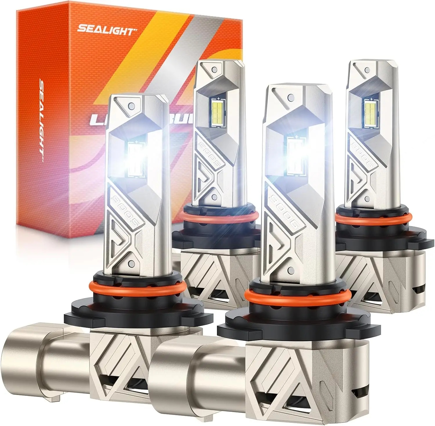 

9005 9006 Bulbs Combo, 96000LM Ultra Bright, 80,000hrs Lifespan, HB3 HB4 Fog Light, Plug and Play Pack of 4