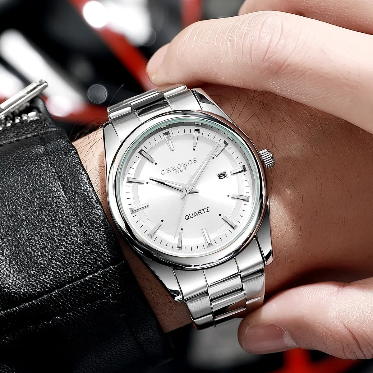 Men's Luxury Quartz Watch with Date Function