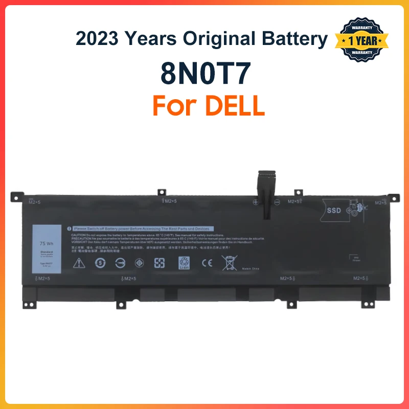 

8N0T7 Laptop Battery For DELL XPS 15 9575 D1805TS D1605TS P73F Series For DELL Precision 5530 2-IN-1 TMFYT Free Tools