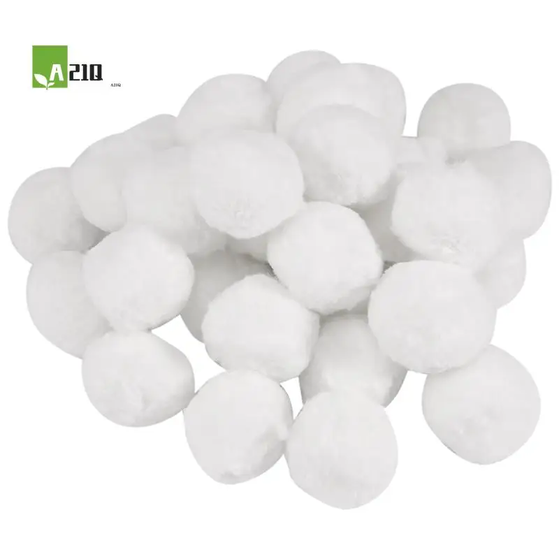 

A21Q -Swimming Pools Filter Balls Portable Wet Dry Cotton Canister Clean Fish Tank Filter Material Water Purification Fiber 200G