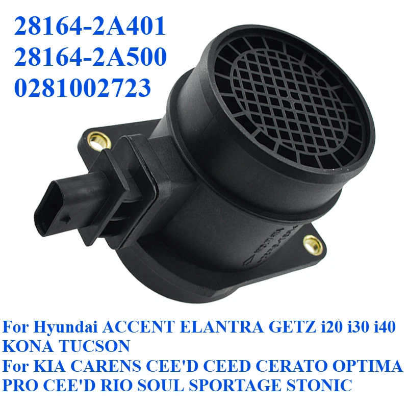 MASS AIR FLOW SENSOR 28164-2A401 28164-2A500 0281002723 For KIA AVENGA STONIC SPORTAGE SOUL PROCEED OPTIMA Hyundai TUCSON MATRIX view 2