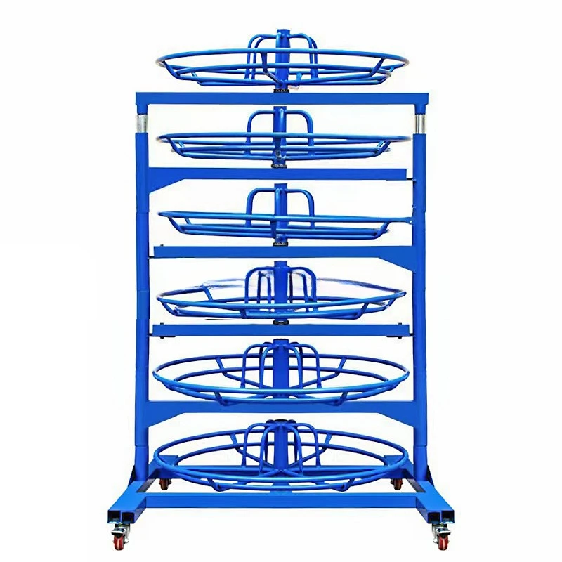 High quality multi-structure strong support hydraulic hose rack rubber hose reel storage rack