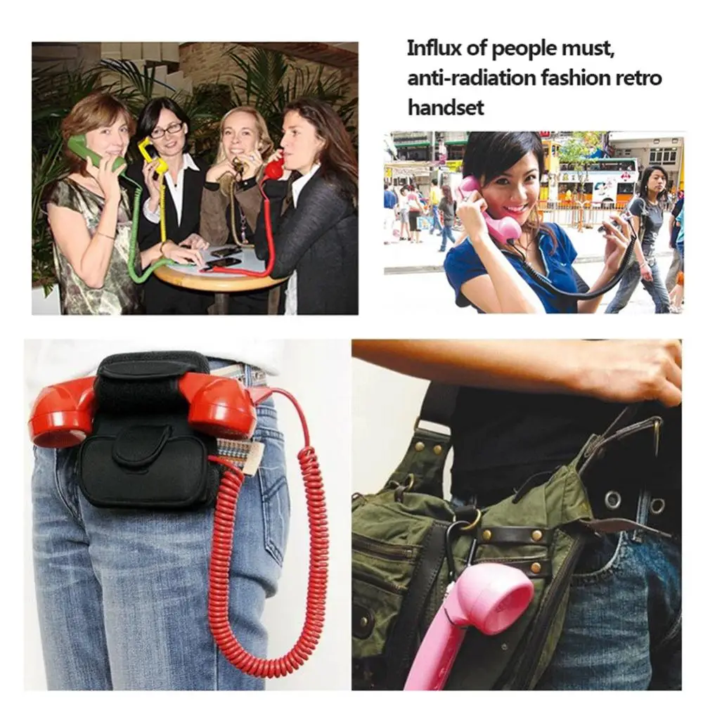 Новейшие телефонные приемники с защитой от излучения, 3, 5 мм, ретро гарнитура, наушники, микрофон для IPhone