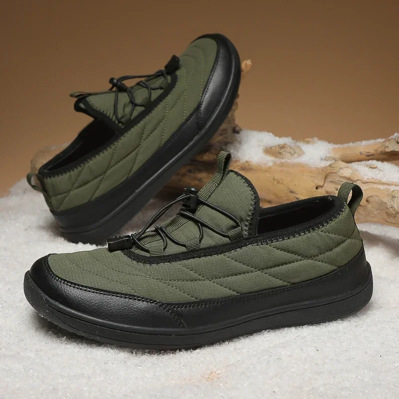New Winter Warm Snow Barefoot Casual Shoes Waterproof Non-Slip Women Men Hiking Shoes Outdoor Warm Fur Work Ankle Shoes Big Size image 4