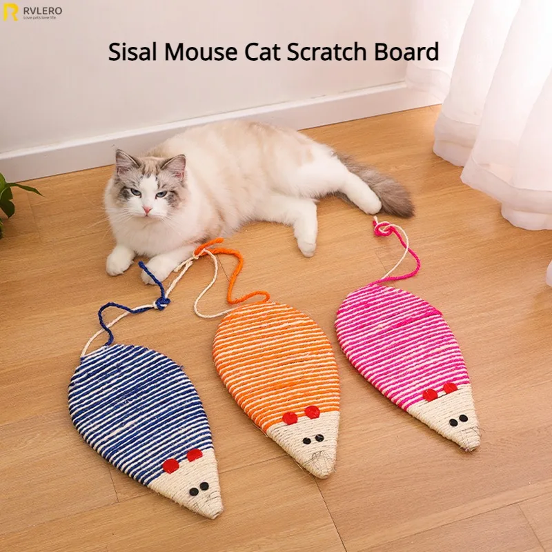 Neue Katze Scratch Board Cartoon Maus Sisal Hanf Katzen Klaue Pad 35 cm Dicke Kätzchen Abreaktion Spielzeug Schaber Klaue pfote Spielzeug Heimtierbedarf