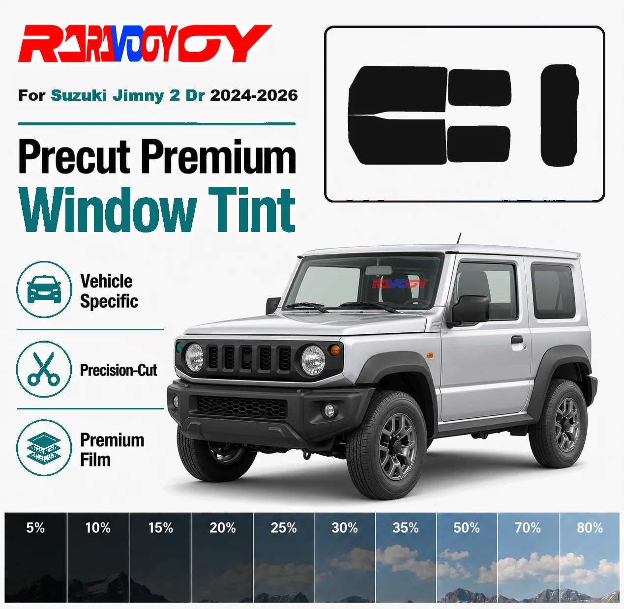 for-suzuki-jimny-2-dr-2024-2026-ravooy-pre-cut-window-tint-film-vehicle-specific-full-kit-front-rear-windows-precision-cut