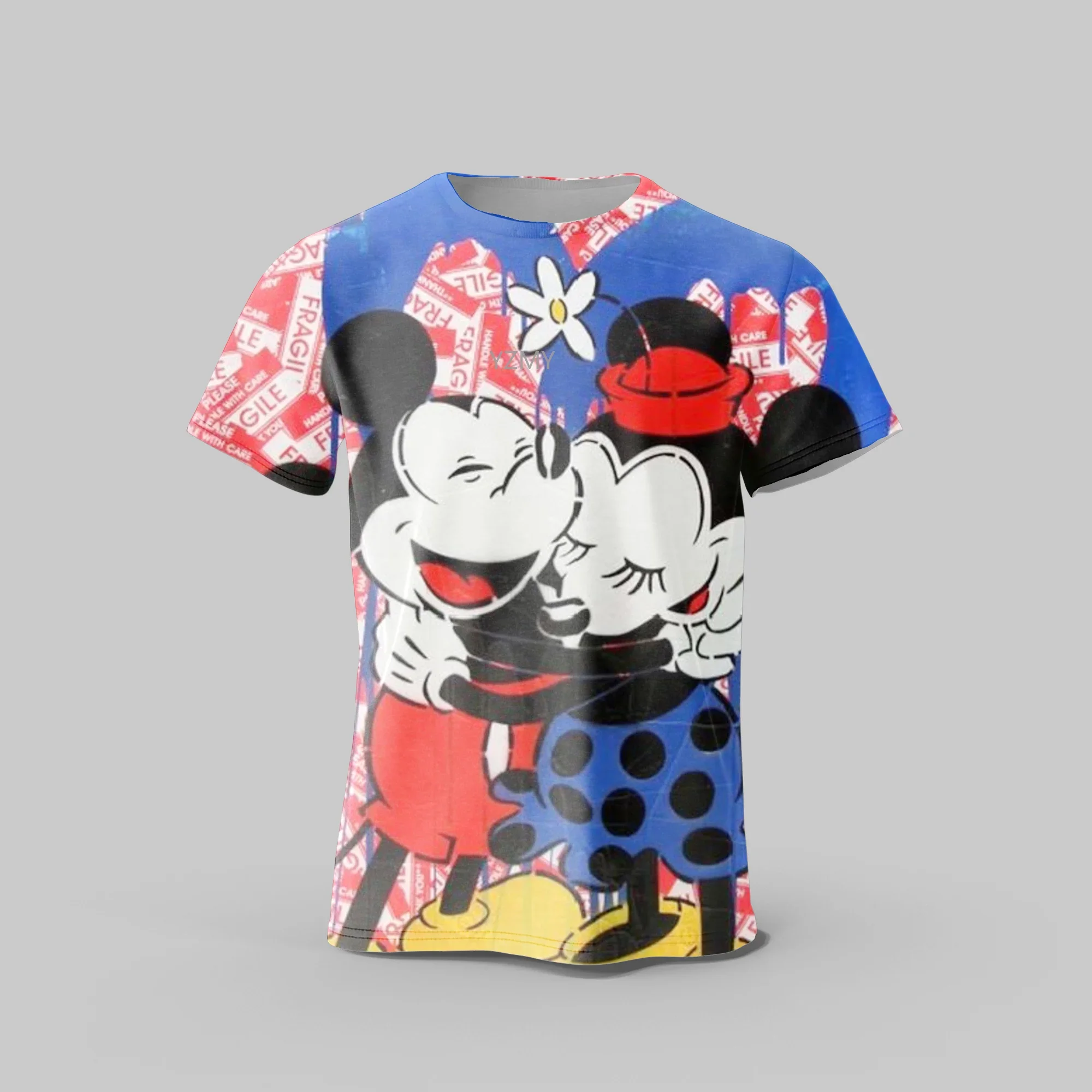 Summer hot Mickey Mouse Disney cartoon children 3-143D quick dry T-shirt cute funny boy girl top street casual fashion clothing