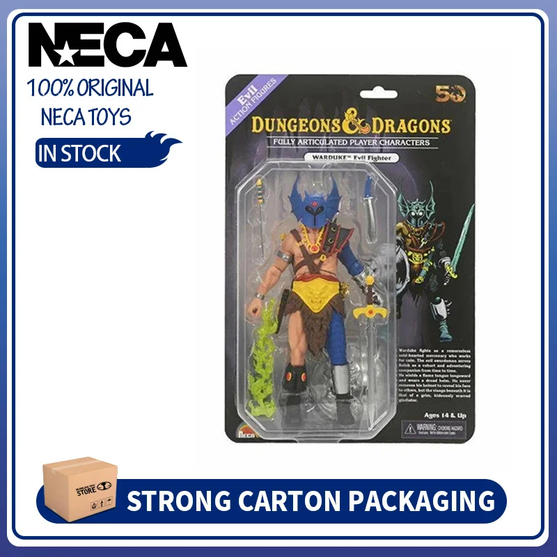 NECA Dungeons & Dragons Warduke Evil Fighter Полностью шарнирные игровые персонажи 52280 7-дюймовая экшн-фигурка Аниме-модель