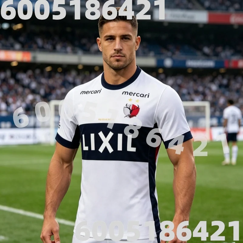 Camiseta de Futebol Masculina Leve de Manga Curta Kashima Antlers 2026 Nova para Treino, Uniforme de Futebol, Camisetas para Pais e Filhos/Família