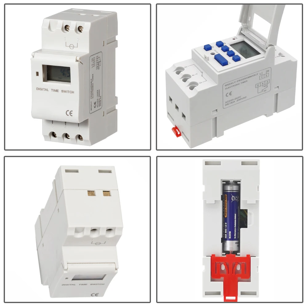 Nuovo Timer Interruttore THC15A-E 5000W 30A aggiornamento alla base di Timer relè THC15A che si estende tempo di standby fino a un anno senza potere
