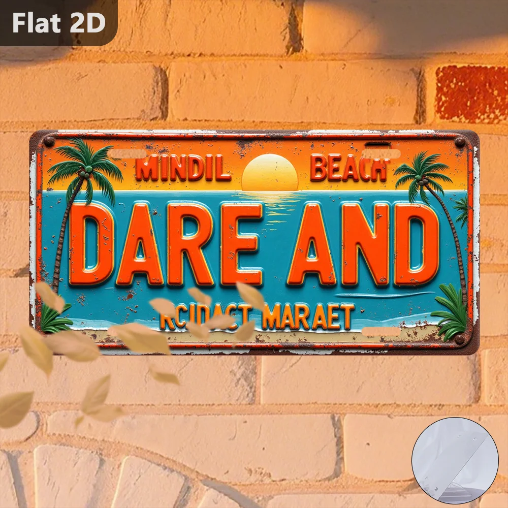 Mindil Beach Australia Tin Sign 12x5.9 Inch Vintage Wall Decor Outdoor Garage Gift