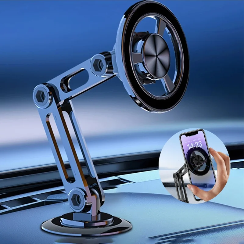 

Super Magnetic Car Phone Holder 360 Rotate Cellphone Stand Magnet Mobile Phone Stand For Apple Magsafe For iPhone Samsung Xiaomi