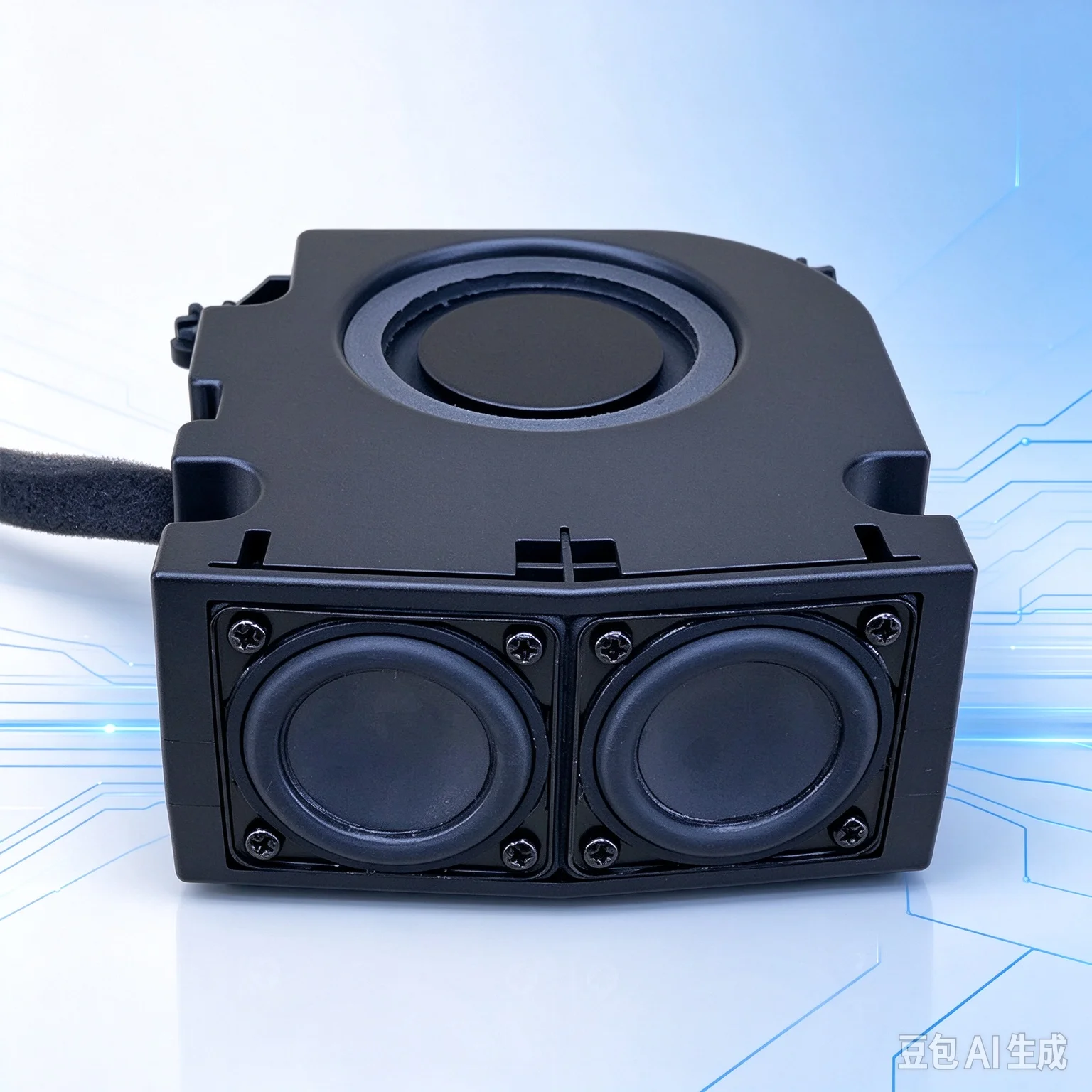 95new Dual Speaker Passive Mini Speaker with 45mm Large Magnet Drivers & Radiators, Stereo Sound