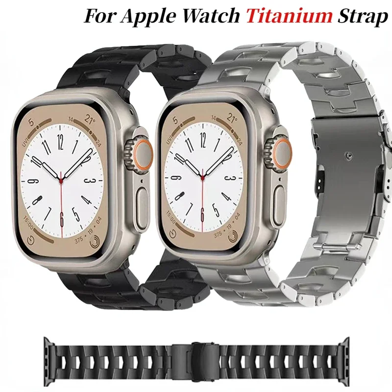 

Oracle Titanium Strap for Apple Watch Ultra 10 9 8 7 6 5 4SE Lightweight Bracelet Wristband iWatch 49mm 45mm 44mm 42mm 46mm 41mm