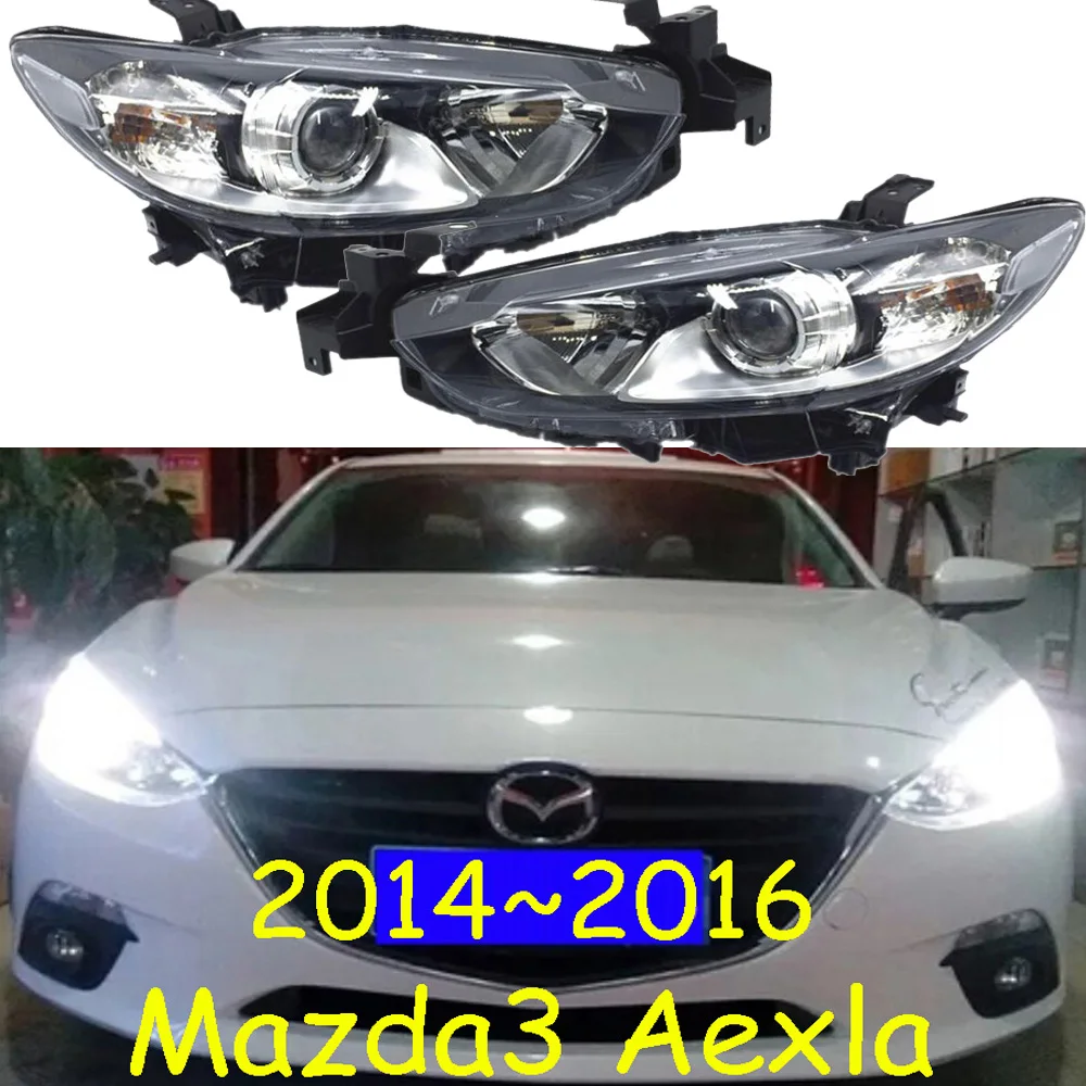 1pcs car Styling head lamp for Mazda 3 Headlight 2014~2016, halogen bulb car bumper lamp for Mazda3 axela Headlights Head Lamp