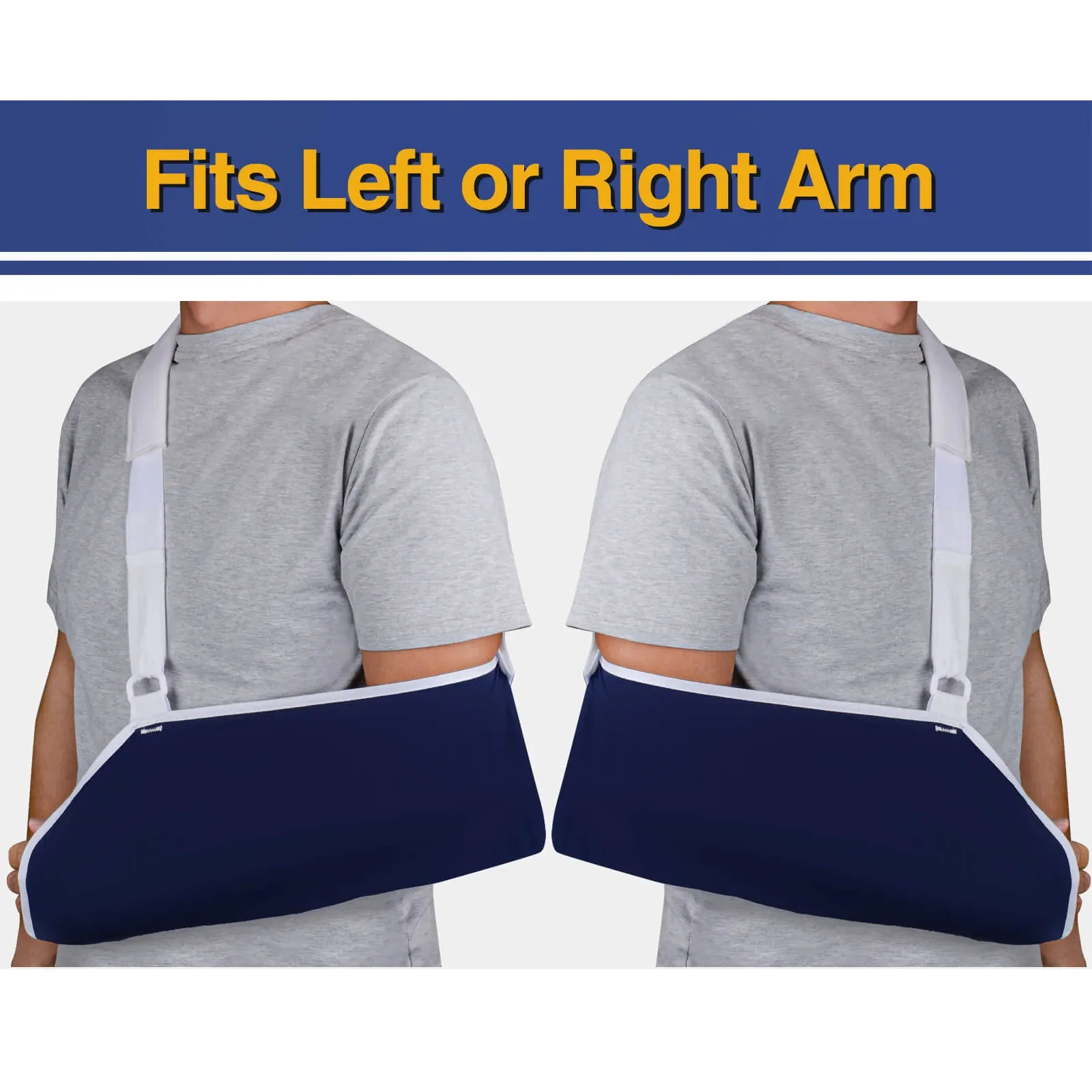 Ultrassist Comfortable Arm Sling for Broken Wrist & Arm, Large & Small