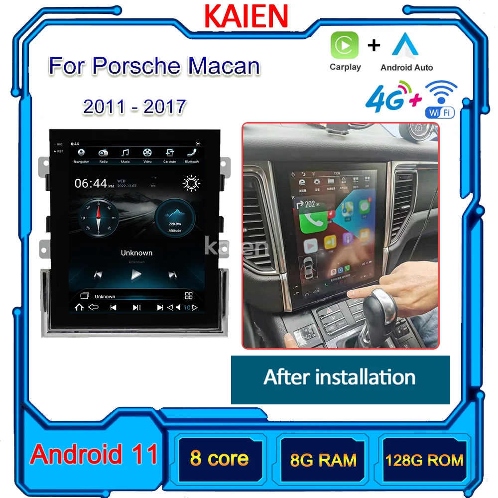 

KAIEN For Porsche Macan 2011-2017 Car Radio Android 11 Auto Navigation GPS Stereo Player DVD Multimedia Autoradio 4G WIFI DSP