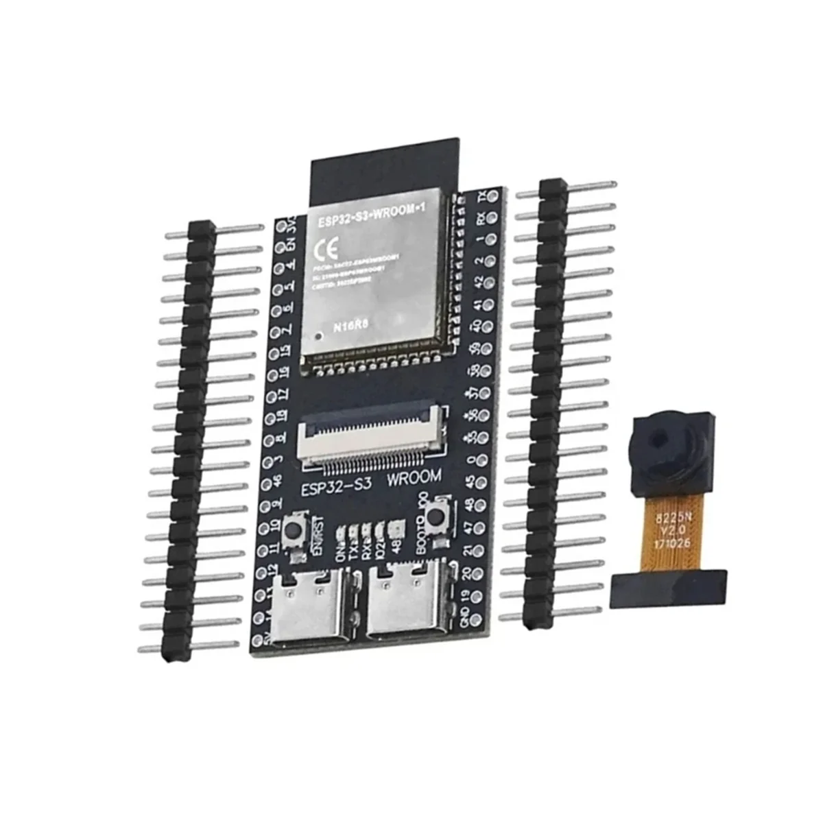 ESP32-S3 WROOM CAM Development Board WiFi Bluetooth Module Onboard ESP32-S3-WROOM-1 N16R8 Dual TYPE-C Interface(B)