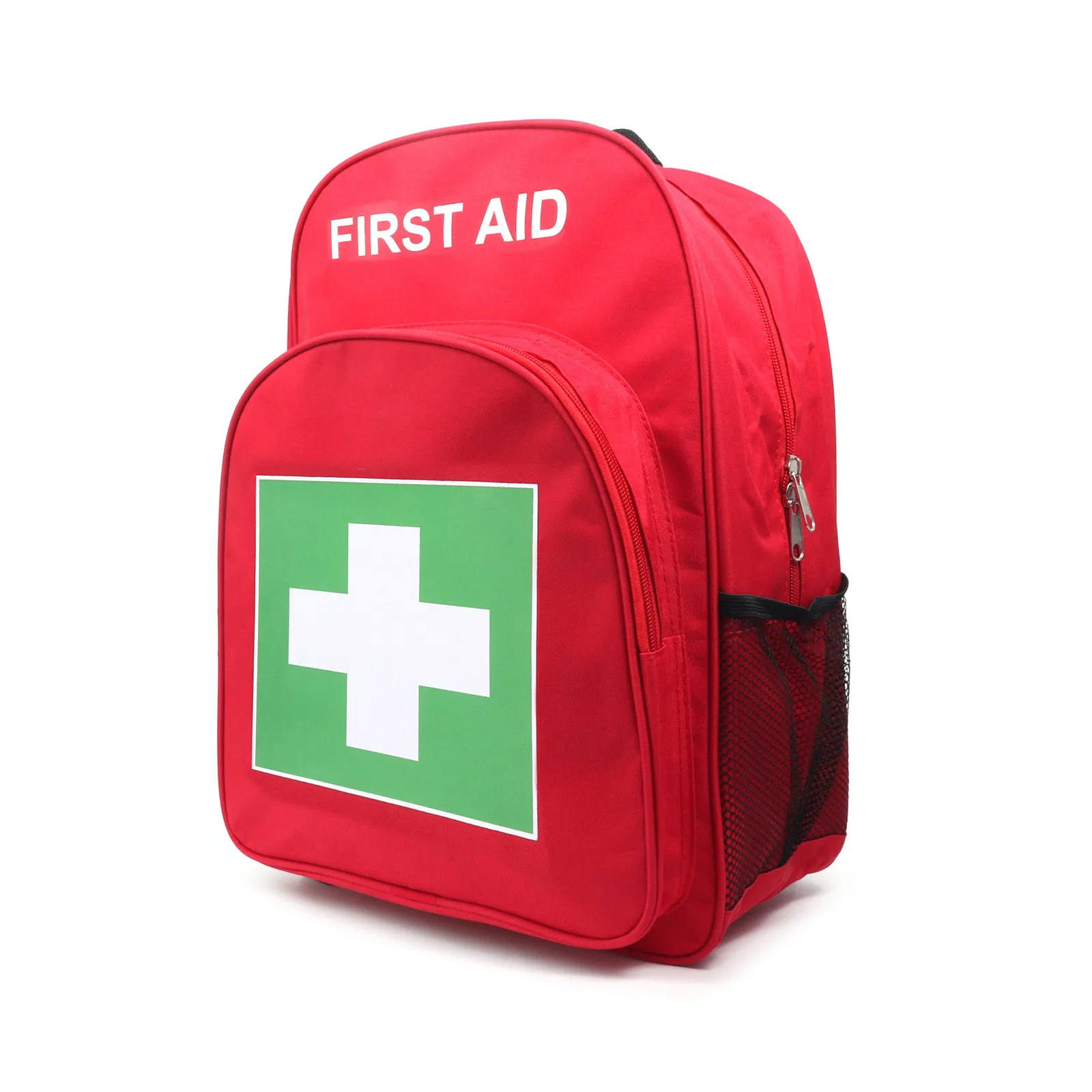 

Red Emergency Bag First Aid Backpack Empty Medical Treatment First Responder Trauma Bag for Preschool Field Trips Camping