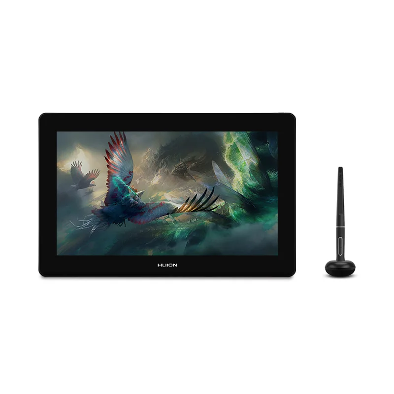 Kamvas Pro 16 Plus 4k15.6 INCHES Glare Glass Lcd IPS Screen Graphic Drawing Tablet Monitor with Digital Pen