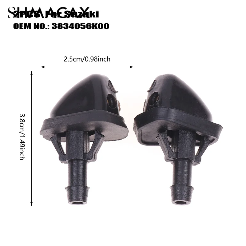 X2 Front Windshield Wiper Washer Nozzle Jet Sprayer Hood Water Clean Jets For Swift SX4 Grand Vitara Escudo Aerio Ertiga