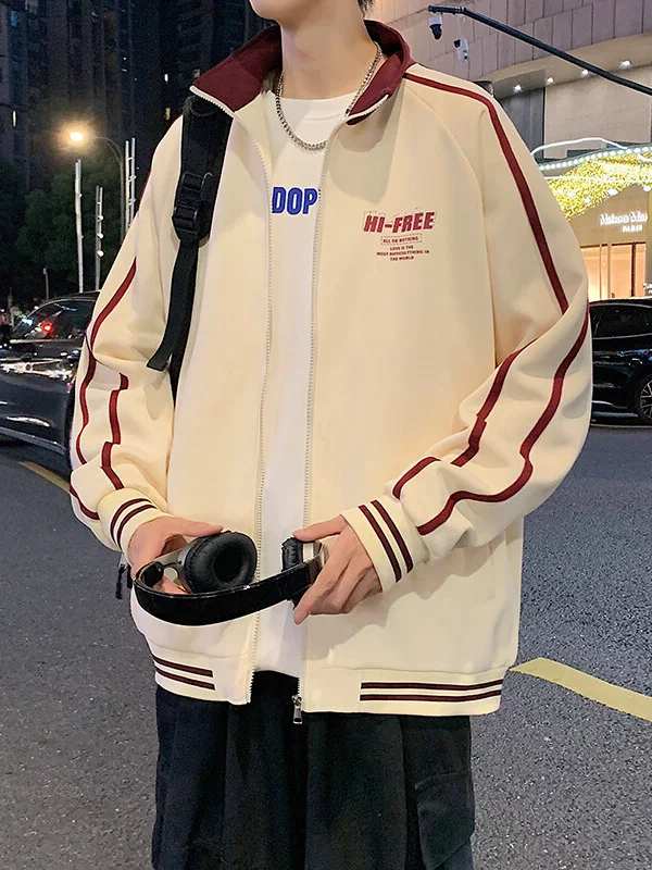 

Loose Spor Jaet for Teenage Boys Spring Autumn New Sle High School Students Open Cardigan Top Boys Outerwear