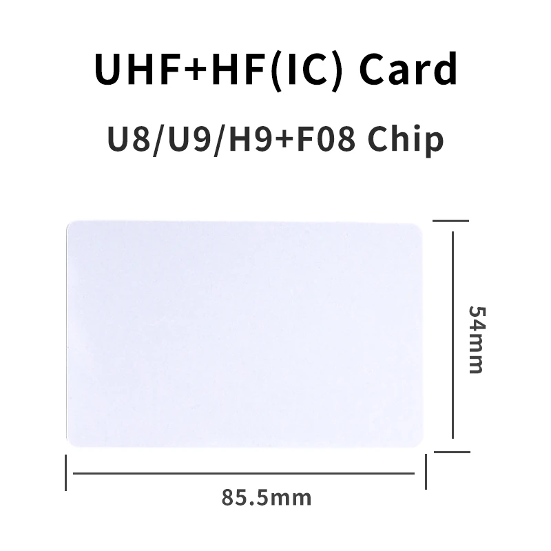 cartao de frequencia dupla uhf cartao rfid passivo pvc 860 960mhz mais hf 1356mhz 10 pcs 01