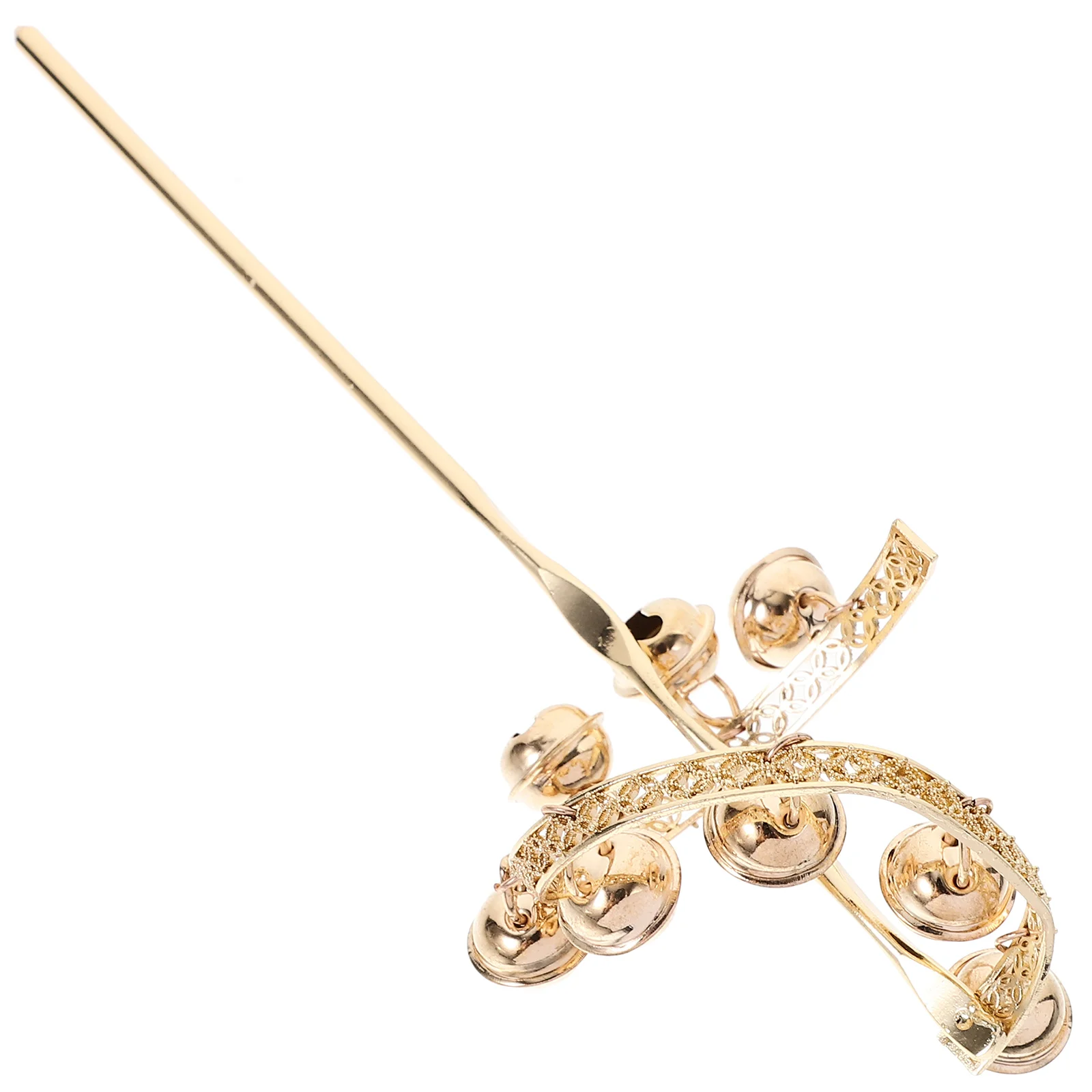 

Vintage Hair Chopstick Women Accessories Bun Bell Metal Sturdy Durable Hairstyle Thick Curly Hair Decorative Long Time Use