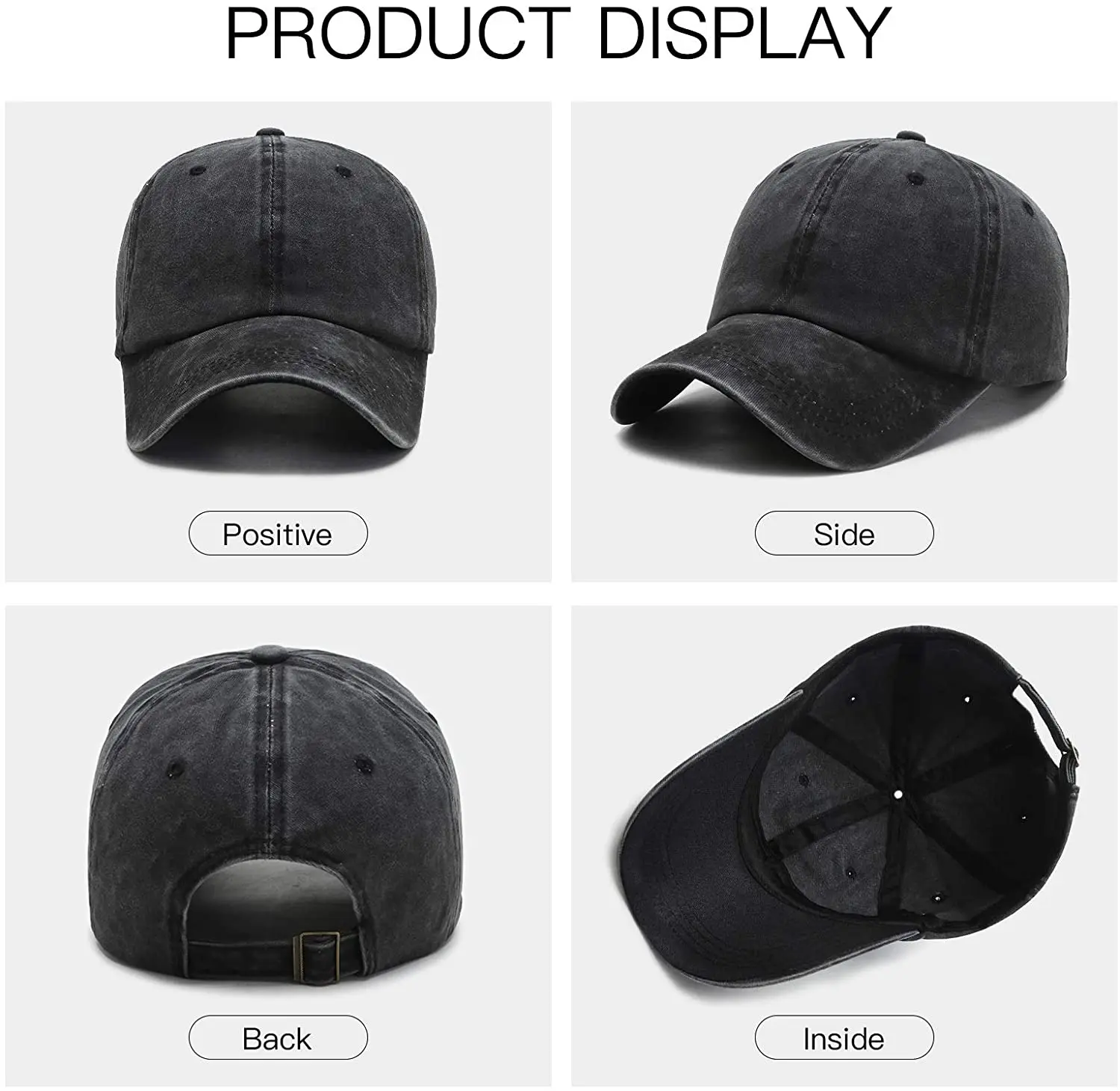 Casquette de cowboy en denim avec logo amusant, chapeau de sport unisexe, casquette de baseball noire, patte de chien de plage, mode estivale