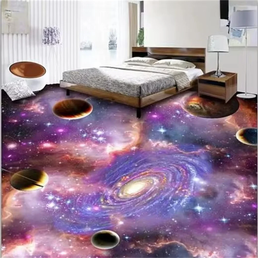 

Картина пола на заказ, 3d фото украшение, картина, космическое небо, гостиная, картина Земля, Звездная Галактика обои, напольная плитка, фреска