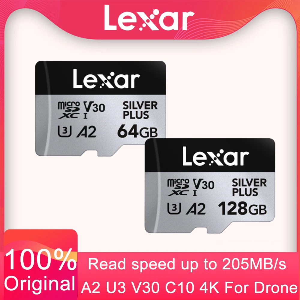 Lexar Micro SD 1366x 64GB Memory Card 128GB 256GB 512GB MicroSD Card TF Flash Drive Professional Micro SD Card for Phone Drone