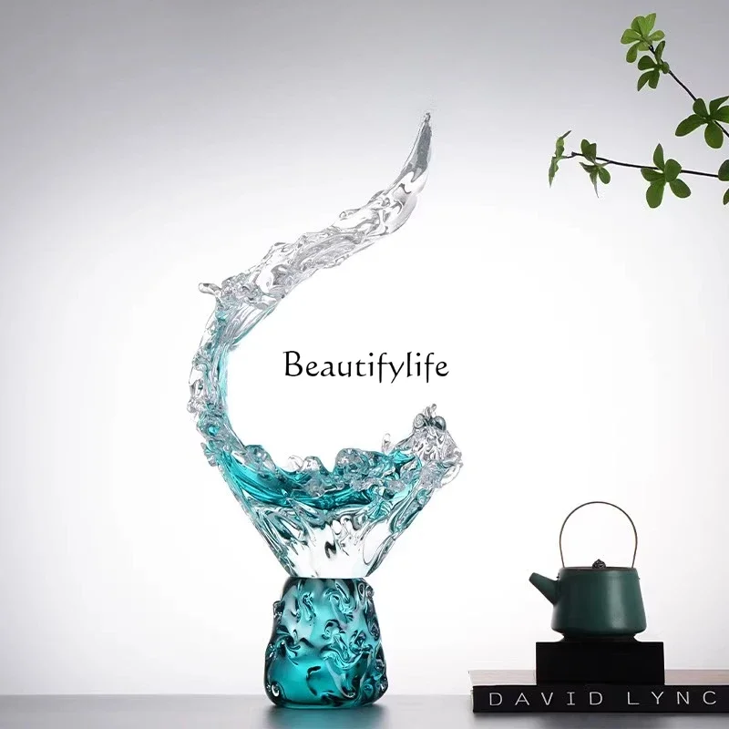 

yj19 Fengsheng Shui Glazed Ornament Light Luxury High-end Living Room Entrance Office Decoration