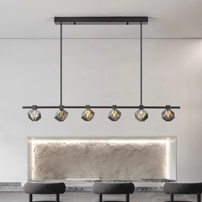Modern Home Decoration Pendant Lights Luxury Dining Room Led Long Chandelier Room Crystal Chandelier Ceiling Chandelier Lighting