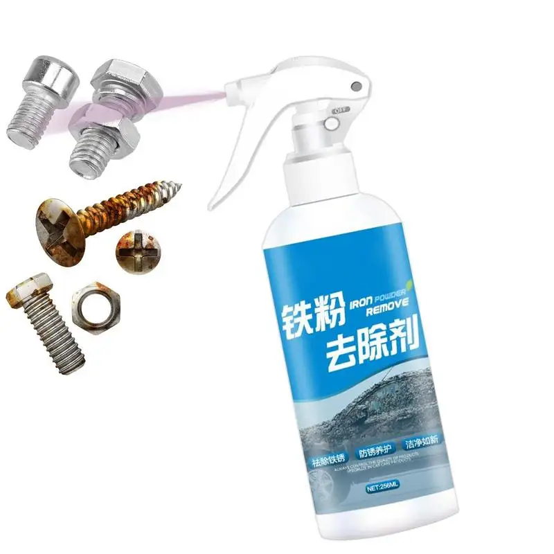 500ml Car Rust Remover Spray Metal Chrome Paint Cleaner Car Maintenance Iron Powder Cleaning Rust Remover Spray Liquid