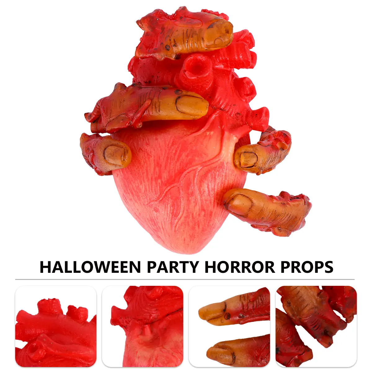 

Plastic Dummy Broken Fingers Little Heart for Halloween Scary Horror Toys Party Props Lifelike Finger Cover Trick Decoration