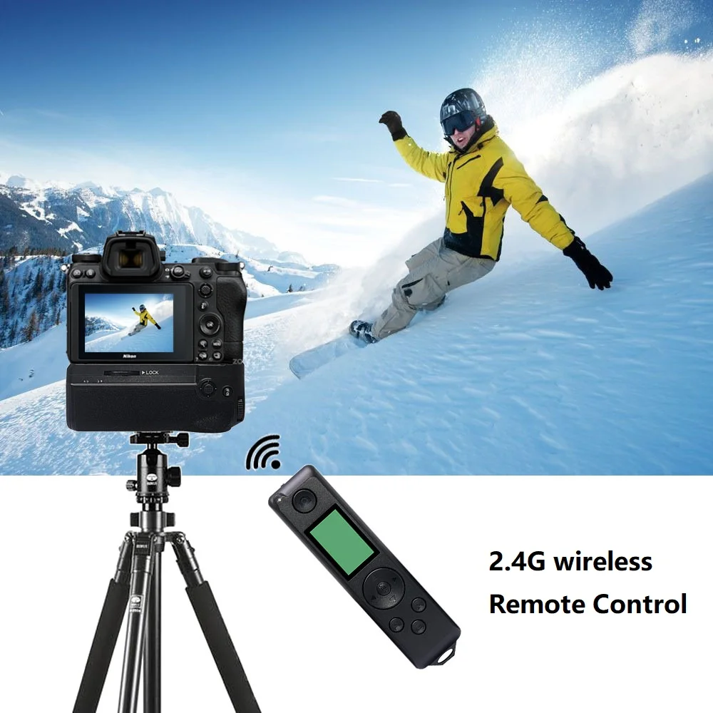Mcoplus BG-Z6II Z7II PRO Vertical Battery Grip Holder with 2.4G Wireless Remote Control for Nikon Z6 II Z7 II Camera as MB-N11