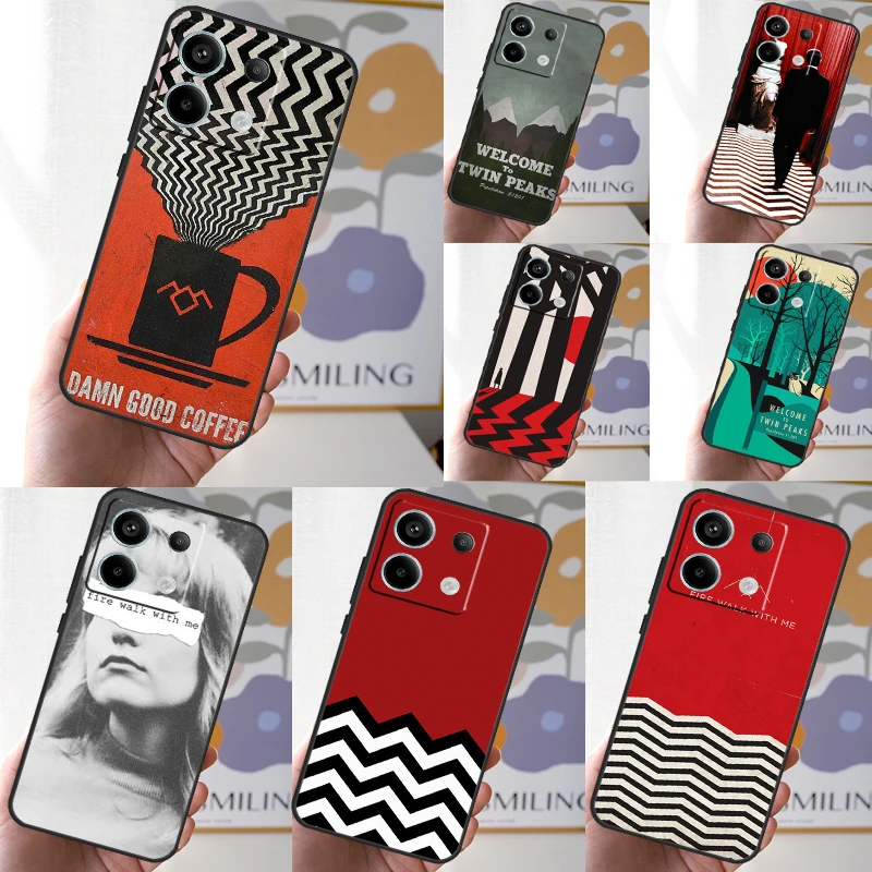 twin peaks Funda For Xiaomi Redmi Note 12 11 10 9 8 13 Pro Plus 12S 11S 10S 9S 10A 9C 10C 12C 13C Case