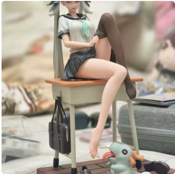 Presale Anime Game Wuthering Waves Jinhsi Cosplay Anime Q version model ornament desktop decoration Xmas Gifts New LZDM