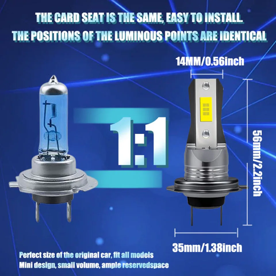 477 499 LED Headlight High Low Beam Perfect Balance of Brightness & Comfort For VW Polo MK6 2019 2020 2021 2022 2023 2024 - Image 6